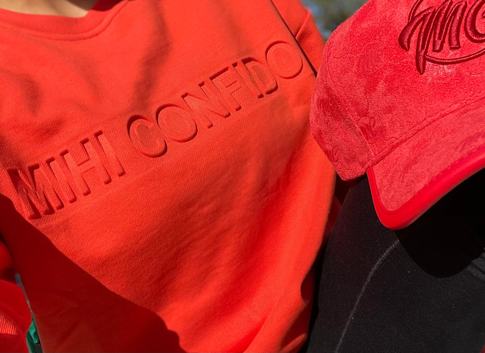 MIHI CONFIDO Red Sweater
