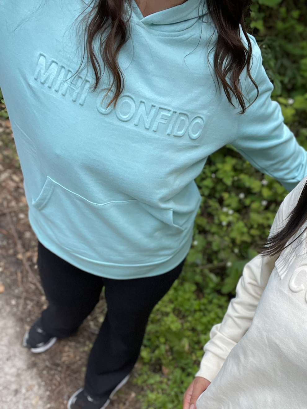MIHI CONFIDO Sky Blue Hoodie