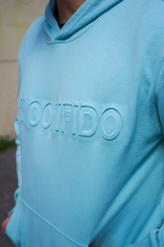 MIHI CONFIDO Sky Blue Hoodie
