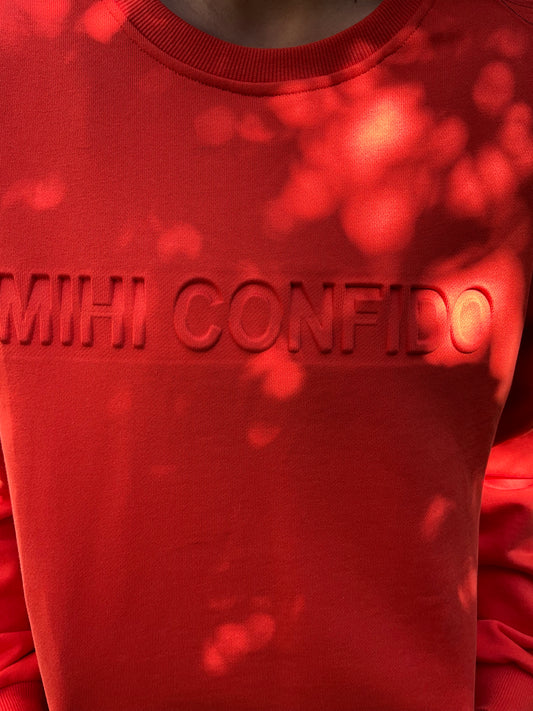 MIHI CONFIDO Red Sweater